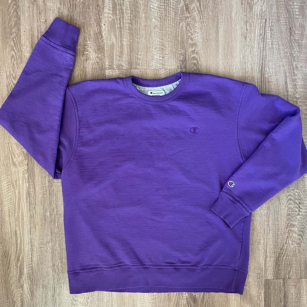 Champion Purple Crewneck Sweater XL